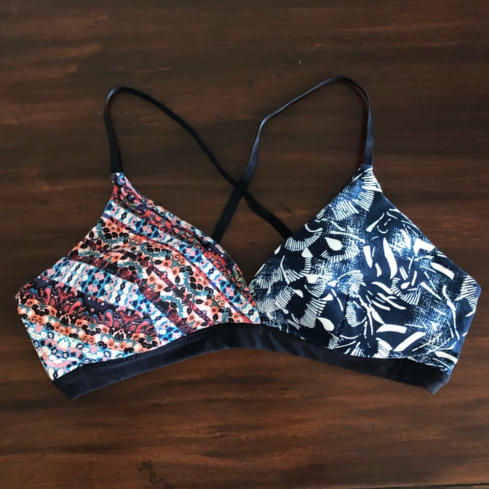Mixed Print Athleta Sports Bra